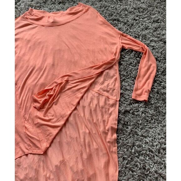 NWOT NEW We The Free People Grapevine Coral BOHO Asymmetrical TUNIC TOP sz S - Picture 4 of 8